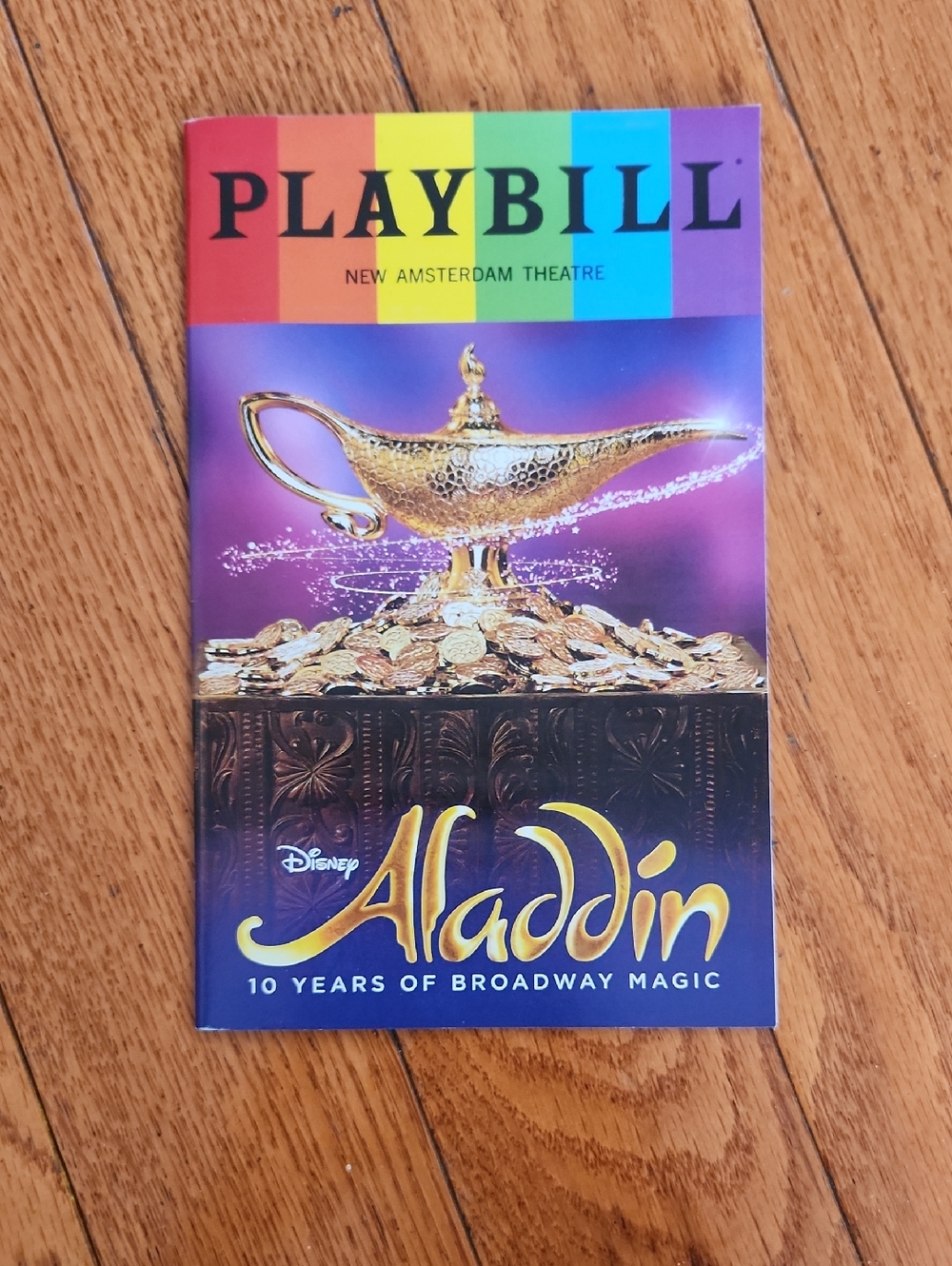 Playbill Disney Aladdin Broadway Program - Purple/Gold